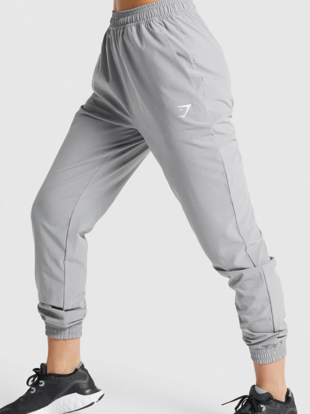 Gymshark Active Gray Drawstring Training Lightweight Track Pants Joggers Size S - Picture 3 of 11